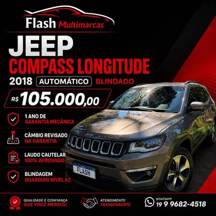 JEEP COMPASS 2.0 16V FLEX LONGITUDE AUTOMÁTICO